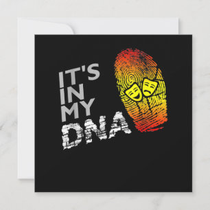 Cartão De Agradecimento Camisa De DNA De Drama Para Um Ator De Drama