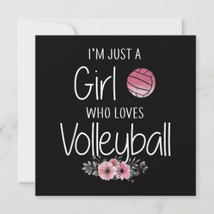 Cartão De Agradecimento Camisa De Voleibol Para Mulheres Adolescentes Fofo