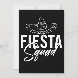 Cartão De Agradecimento Camisetas de Despedida de Solteira Fiesta Squad, 2