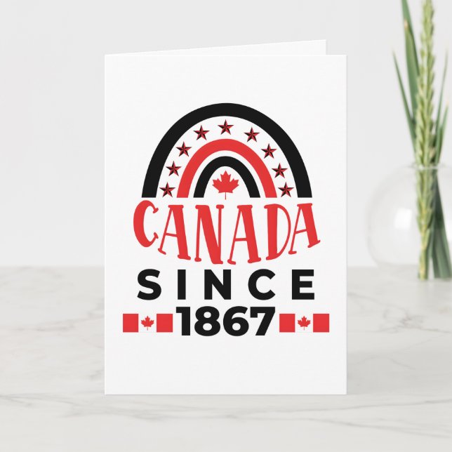 Cartão De Agradecimento Canadá desde 1867 (Frente)