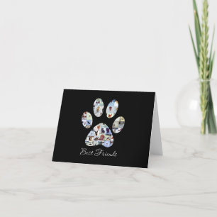 Cartão De Agradecimento Canvas de Impressão de Pata de Cão, Canvas Persona