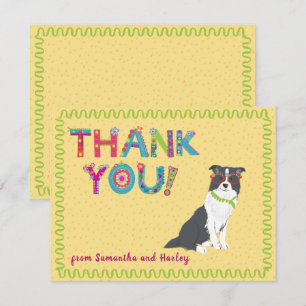 Cartão De Agradecimento Cão-Coca-Cola-Cólon-Cólvora Letras Florais Colo