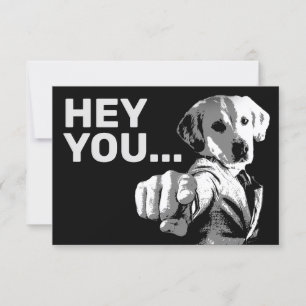 Cartão De Agradecimento Cãozinho de estilo de imagem de vintage engraçad