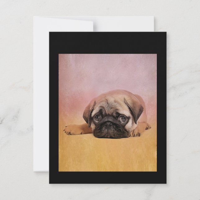 Cartão De Agradecimento Cãozinho | Presente De Adolescentes De Cão (Frente)