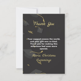 Cartão De Agradecimento Cap & Confetti Formatura