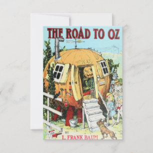 Cartão De Agradecimento Capa do Livro Caminho para Oz Carta