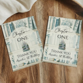 Cartão De Agradecimento Capítulo Um do Livro do Menino Azul Aniversário de