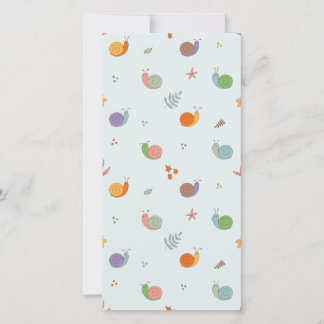 Cartão De Agradecimento Caracóis engraçados