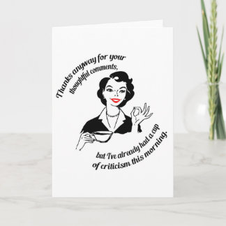 Cartão De Agradecimento Caramba, obrigados... mas sem obrigados.