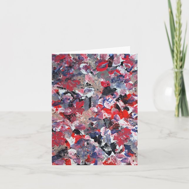 Cartão De Agradecimento Cardinal Confetti (Frente)