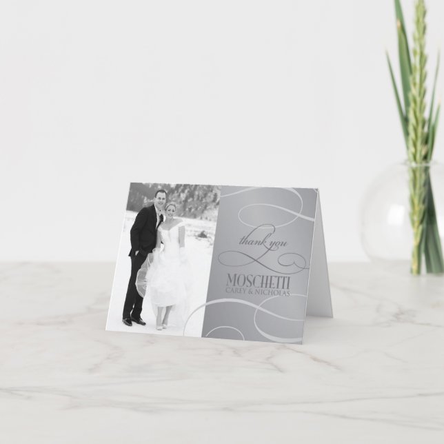 Cartão De Agradecimento Carey and Nick Thank You cards (Frente)