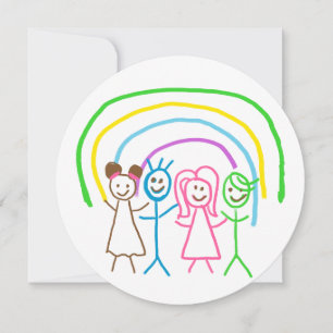 Cartão De Agradecimento Carregar Desenho Transforme Arte Infantil em Círcu
