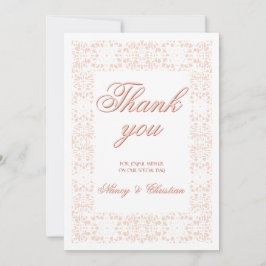 Cartão De Agradecimento Carrinho de obrigado elegante, elegante e exclusiv