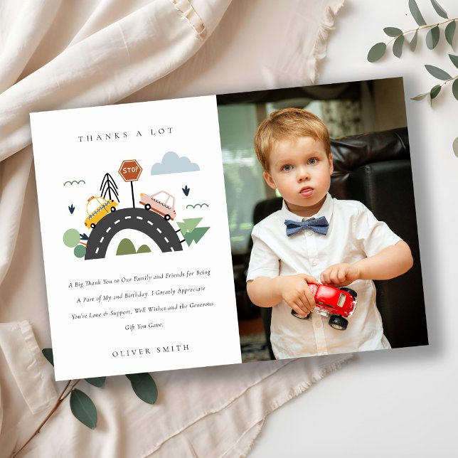 Cartão De Agradecimento Carros Urbanos Foto De Estrada De Veículos Urbanos (Criador carregado)