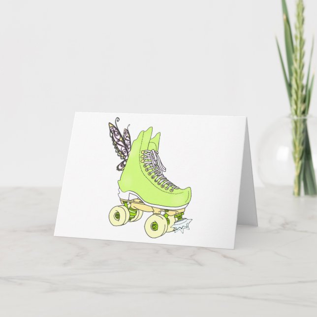 Cartão De Agradecimento Carta de Aniversário do Skate Fairy (Frente)