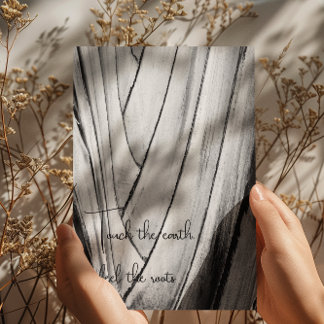 Cartão De Agradecimento Cartão-postal de Latido branco e preto em greve