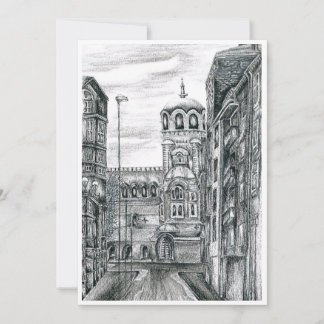 Cartão De Agradecimento Cartão, Sofia Capital da Bulgária