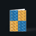 Cartão De Agradecimento Cartas de Nota de Hanukkah Obrigado Vazio<br><div class="desc">Cartão De Nota De Chanucá/Obrigado. Escolha um estilo de fonte,  tamanho,  cor e texto para personalizar.</div>