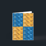 Cartão De Agradecimento Cartas de Nota de Hanukkah Obrigado Vazio<br><div class="desc">Cartão De Nota De Chanucá/Obrigado. Escolha um estilo de fonte,  tamanho,  cor e texto para personalizar.</div>
