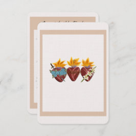 Cartão De Agradecimento Cartaz de oração do coração sagrado