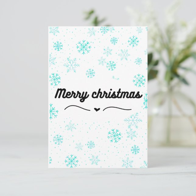 Cartão De Agradecimento carte de noël (Em pé/Frente)