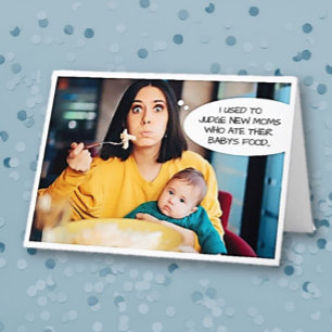 Cartão De Agradecimento Carteira nova e divertida da mamãe dobrada