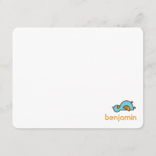 Cartão de agradecimento Cartoon SIlly Duckies para