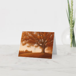 Cartão De Agradecimento Cary NC Tree e Water Tower Notecard