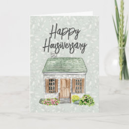 Cartão De Agradecimento Casa de Aniversário Feliz