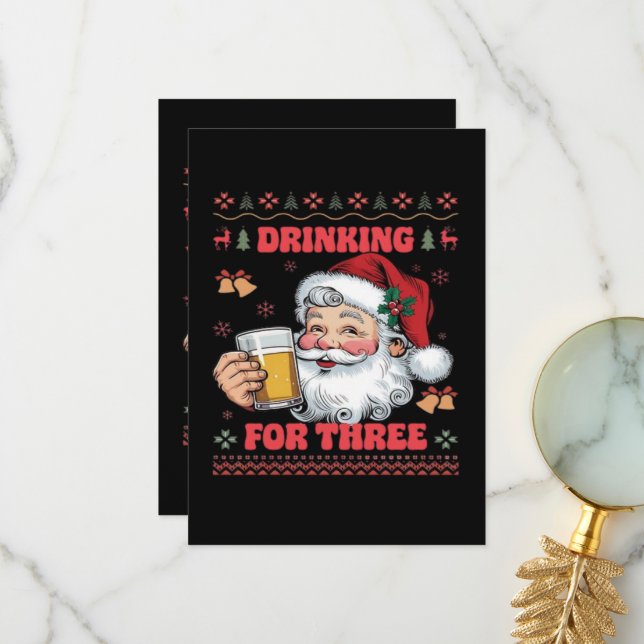 Cartão De Agradecimento Casal de Natal (Frente/Verso In Situ)