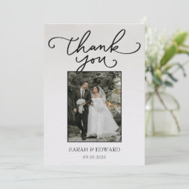 Cartão De Agradecimento Casamento