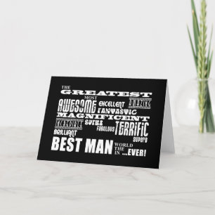 Cartão De Agradecimento Casamento Agradecimentos Melhores Homens: Melhor T