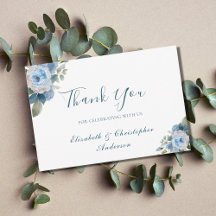 Casamento Botânico Aquarela Floral Branco Azul