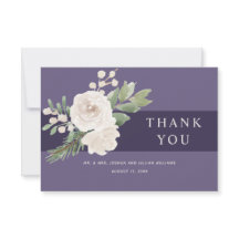 Casamento Botânico Roxo Branco de inverno