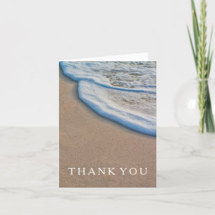 Cartão De Agradecimento Casamento Casual Beach Obrigado