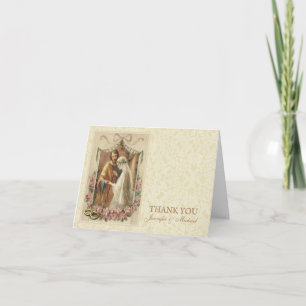 Cartão De Agradecimento Casamento Católico Virgem Maria St. José Religioso
