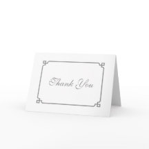 Casamento Chic Deco Cinza Obrigado