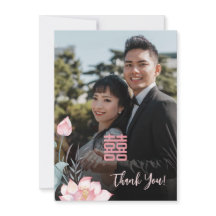 Casamento Chinês com Lotus Watercolor