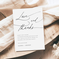 Casamento Clássico Branco e Preto de Script Elegan