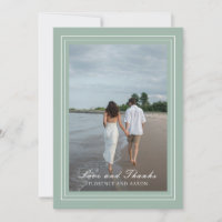 Casamento com Eterno de Foto Verde Tradicional Sag