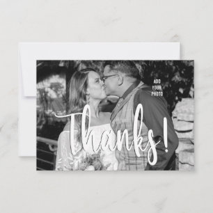 Cartão De Agradecimento Casamento com Foto Personalizada
