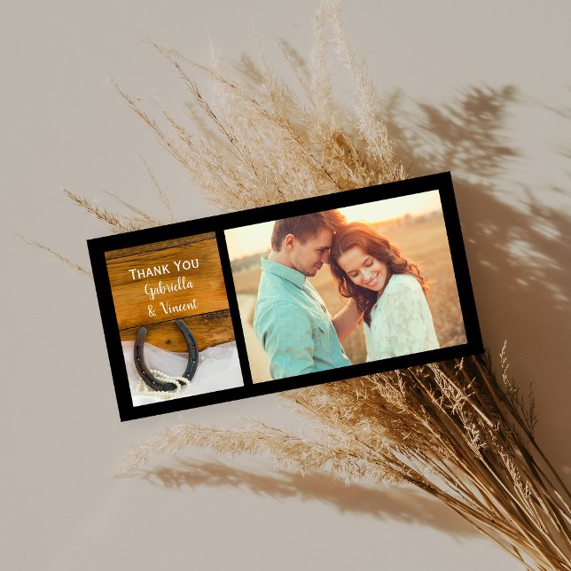 Cartão De Agradecimento Casamento com o Pearls do Campo Brn Obrigado (Criador carregado)