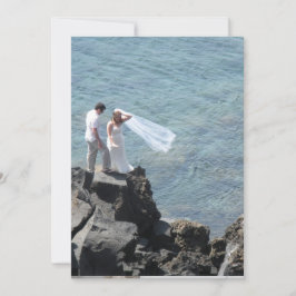 Cartão De Agradecimento casamento da ilha