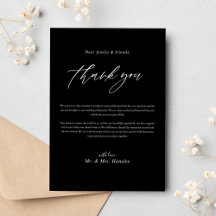 Casamento de Caligrafia Moderna Minimalista Negra