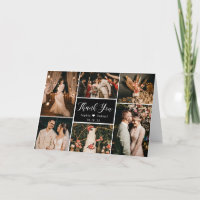 Casamento de Colagem de Fotos 6 Preto e Branco Mod