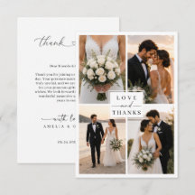 Casamento de Colagem de Fotos de Amor Moderno e Ag