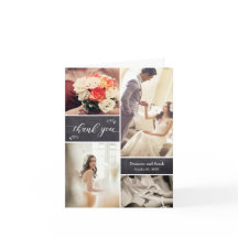 Casamento de Colagem de Fotos Rustic Chalkboard