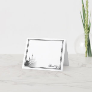 Cartão De Agradecimento Casamento de Destino de Nova Orleans Obrigado