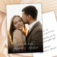 Casamento de Foto com Letra Manuscrita Romântica M
