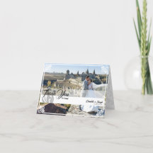 Casamento de Foto do Swan Branco Moderno Deco Dobr